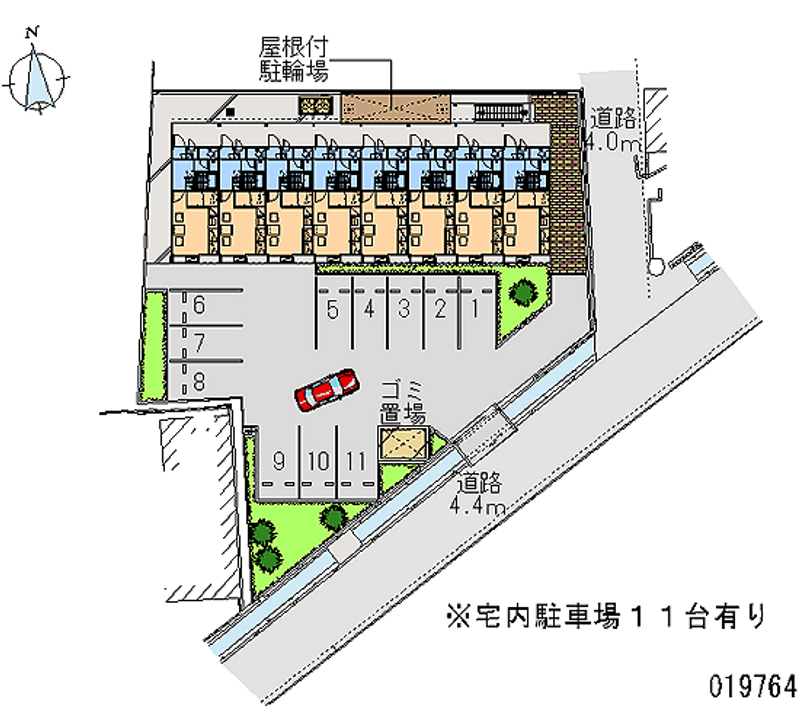 レオパレス倉敷川入 月極駐車場