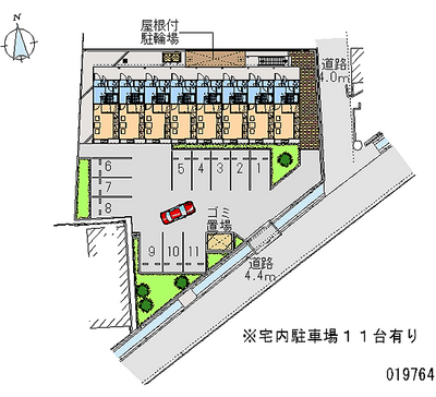 レオパレス倉敷川入 月極駐車場