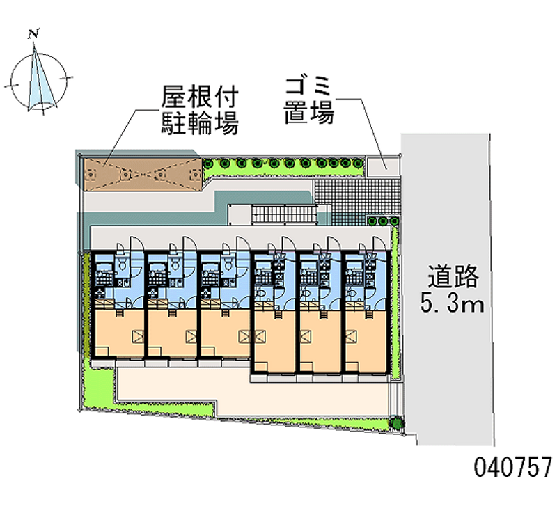 レオパレスシェ　ヴー 区画図