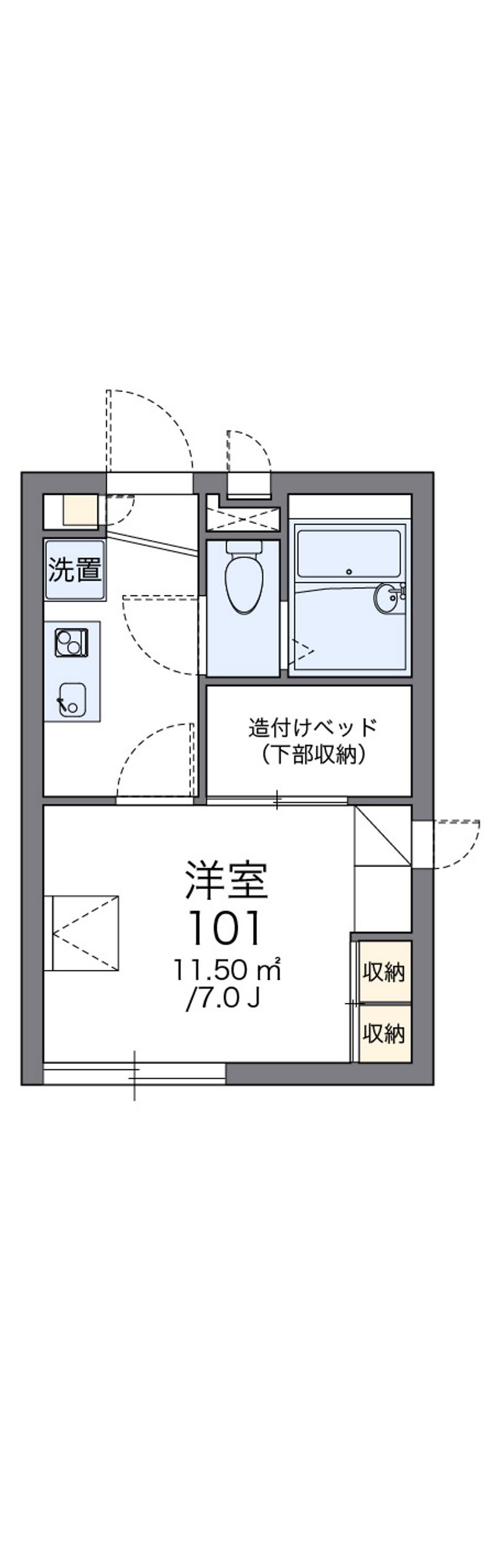 レオパレス池田 間取図