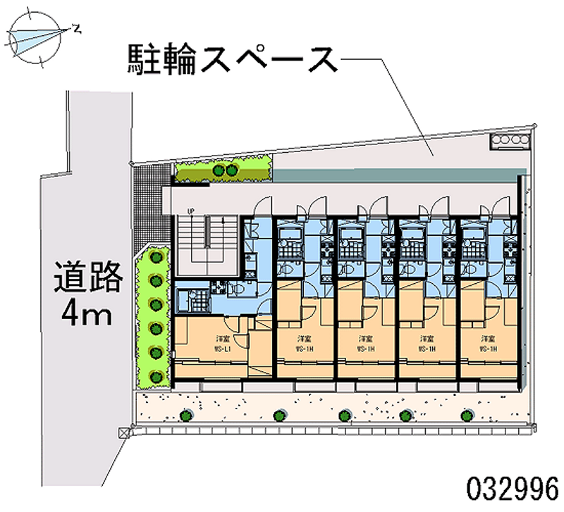 レオパレスシャルマン中野島 区画図