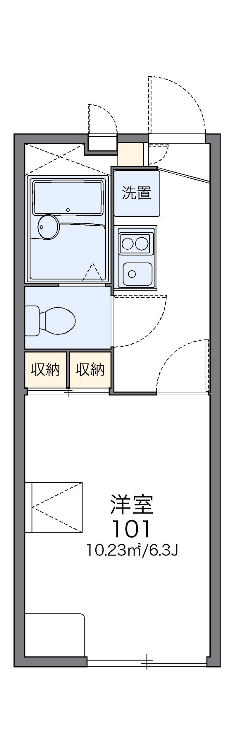 レオパレス大宮 間取図
