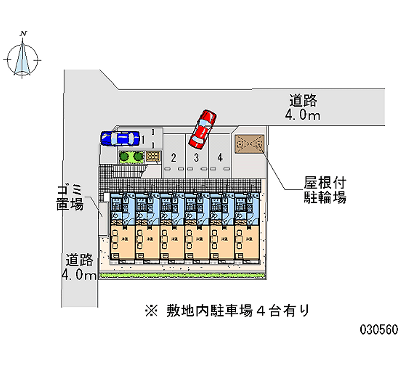 レオパレス千秋 月極駐車場