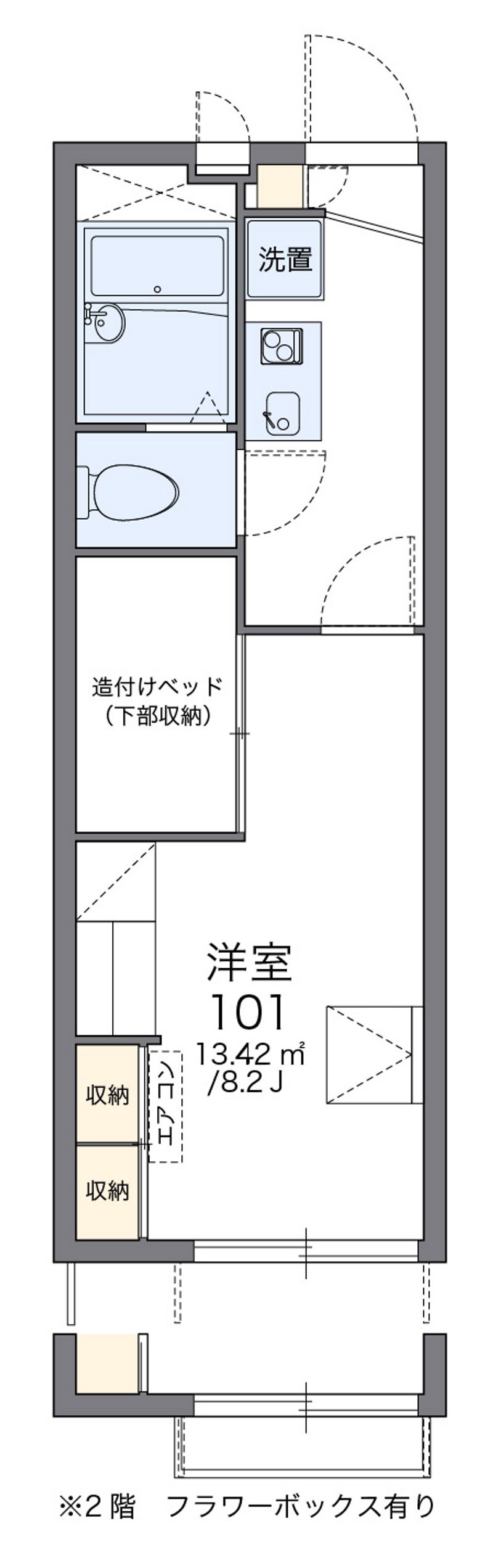 レオパレスサンシャインコート 間取図