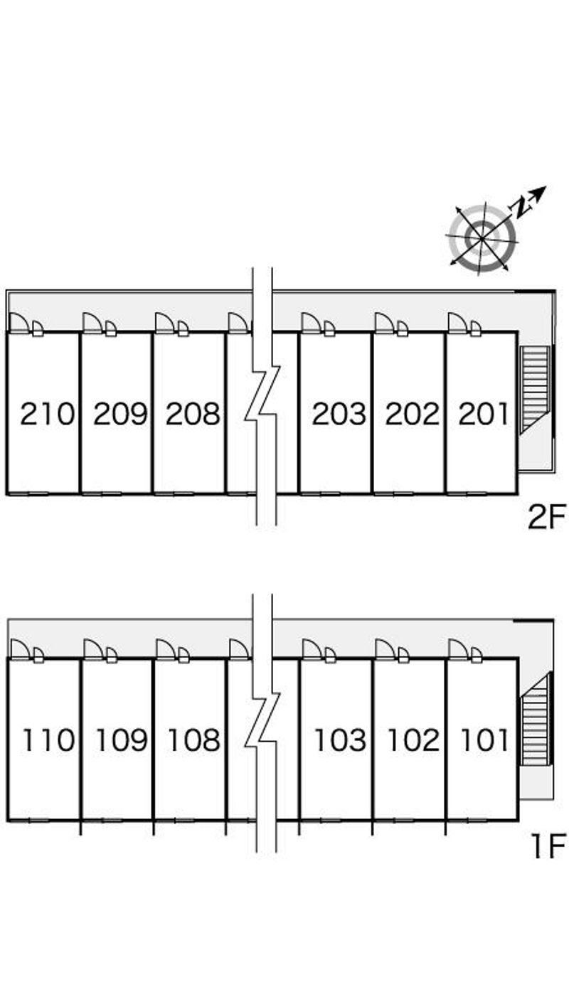 レオパレス能美 間取り配置図