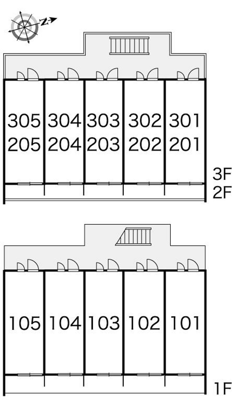 レオパレスＫＥＮⅡ 間取配置図