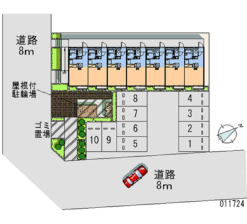 レオパレスＹＡＭＡＫＯⅢ 区画図