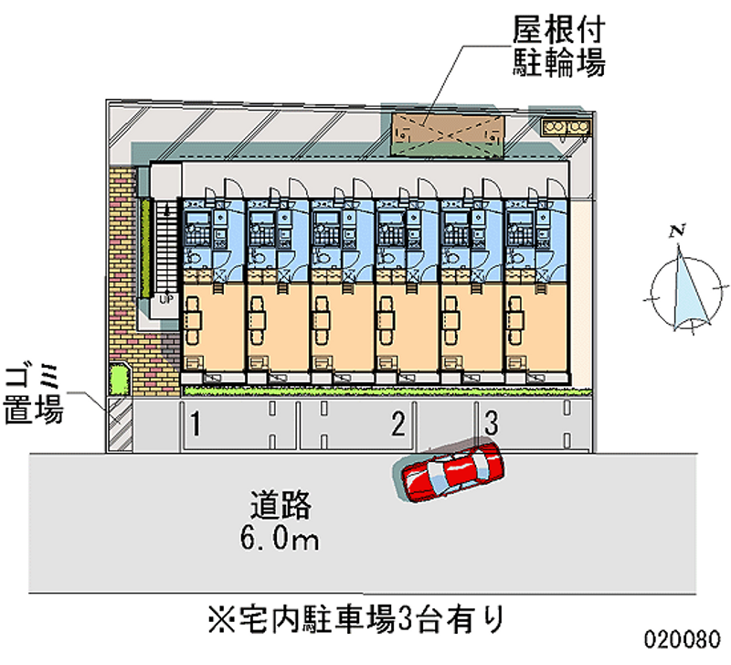 レオパレスベッラステラ 月極駐車場