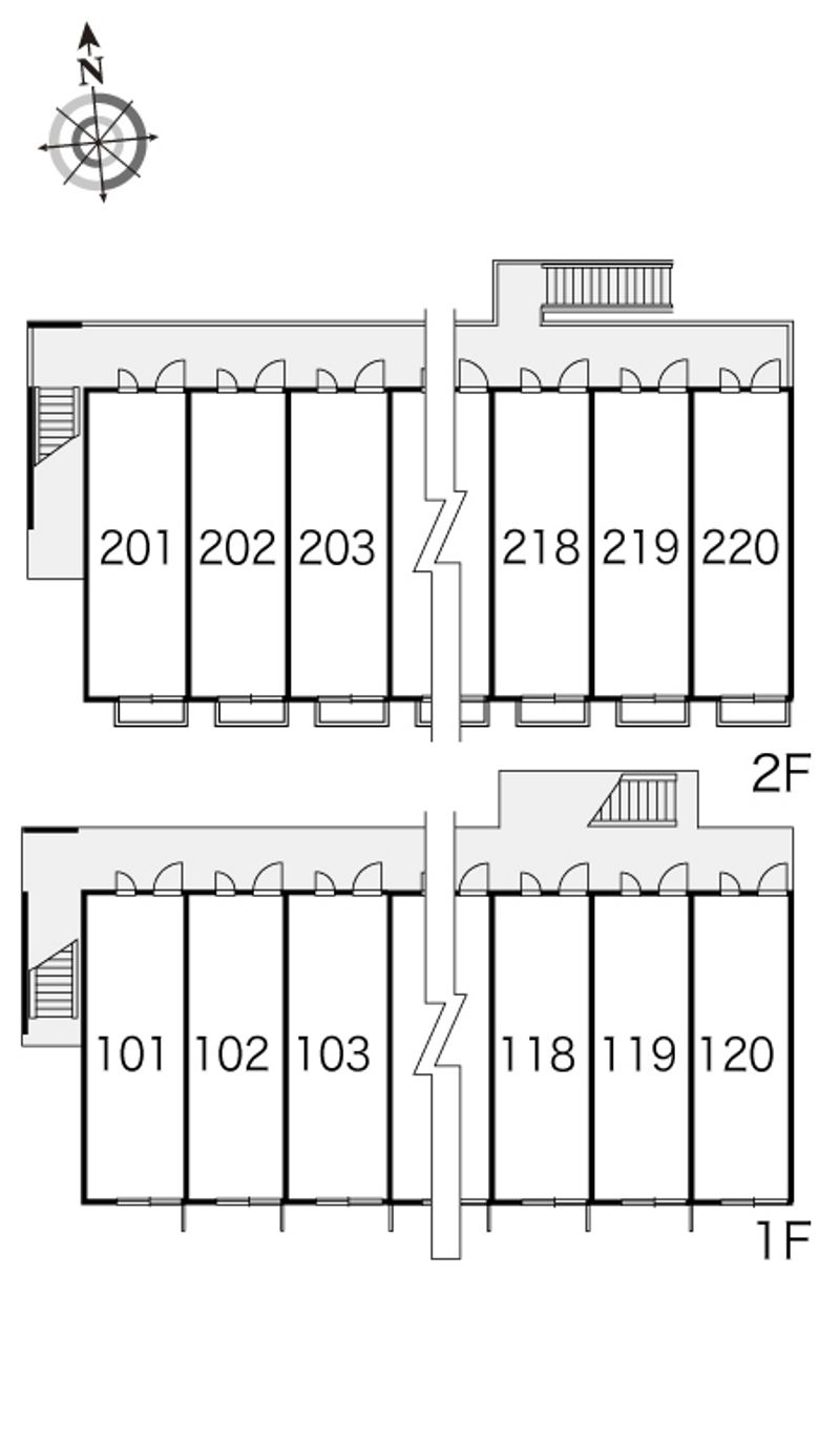 レオパレスＳＯＬＵＴＩＯＮＳ 間取配置図