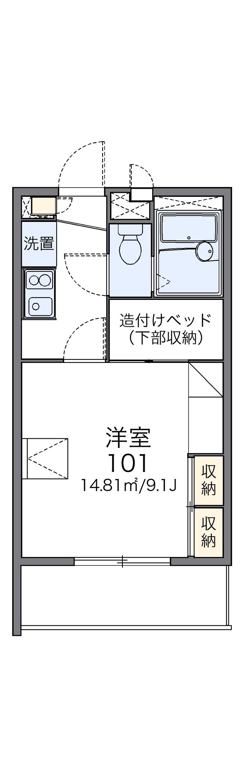 レオパレスアルナージ 間取図