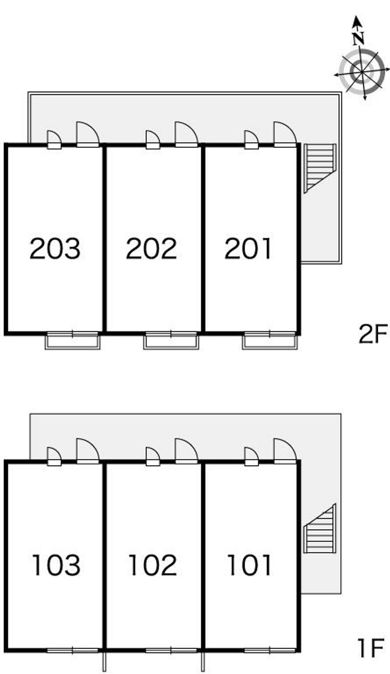 レオパレス西蔵前２ 間取配置図