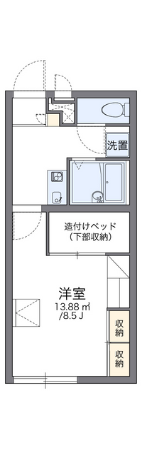 レオパレス和み 間取り図