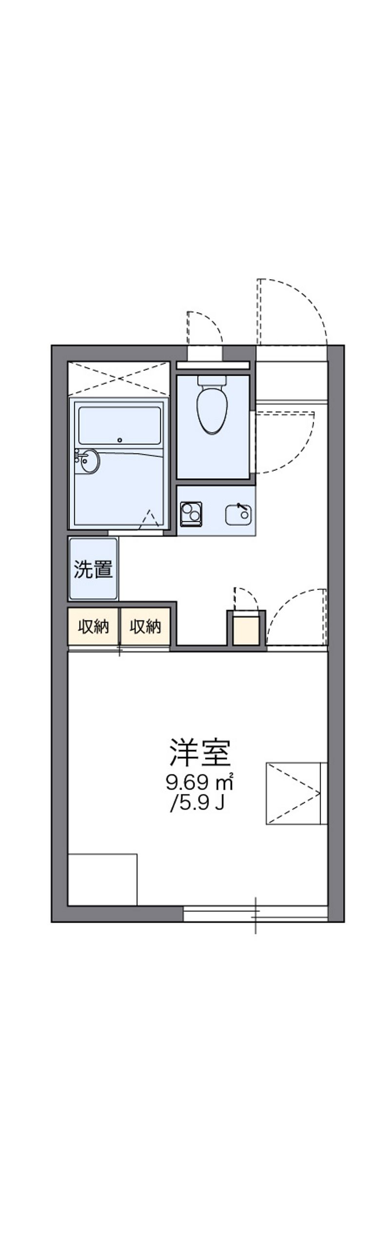 レオパレスヴィラ一ツ橋 間取図