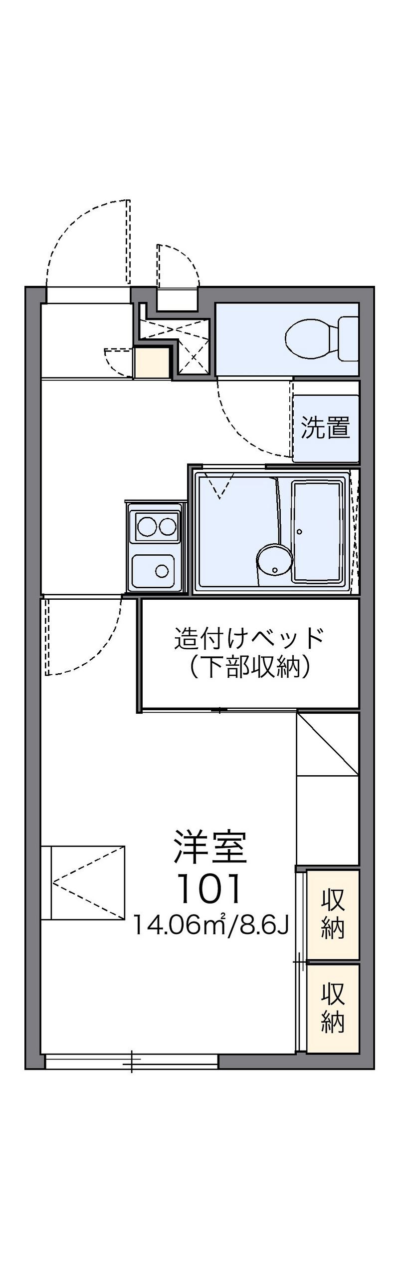 レオパレスＥｓｐｏｉｒ 間取図
