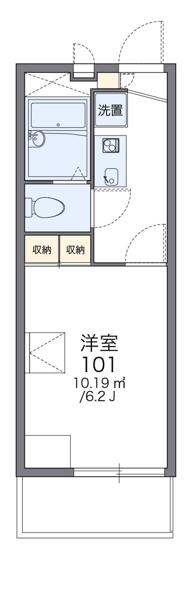 レオパレスＤｒｅａｍＳｅｅｄⅡ 間取図
