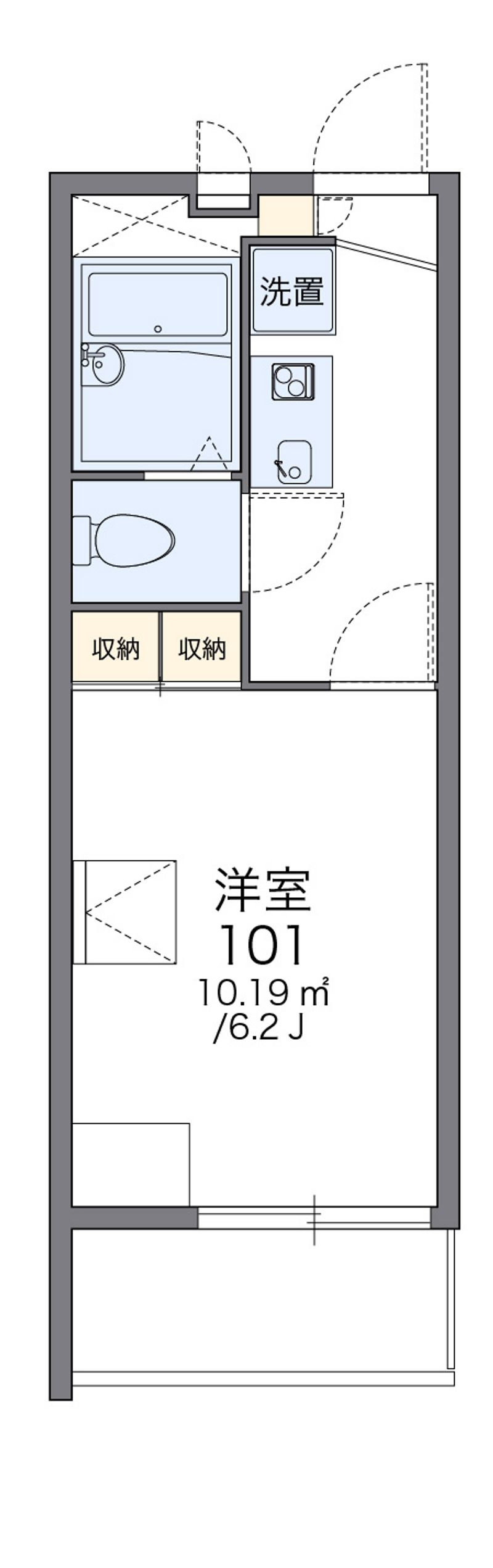 レオパレススワンコートⅡ 間取図