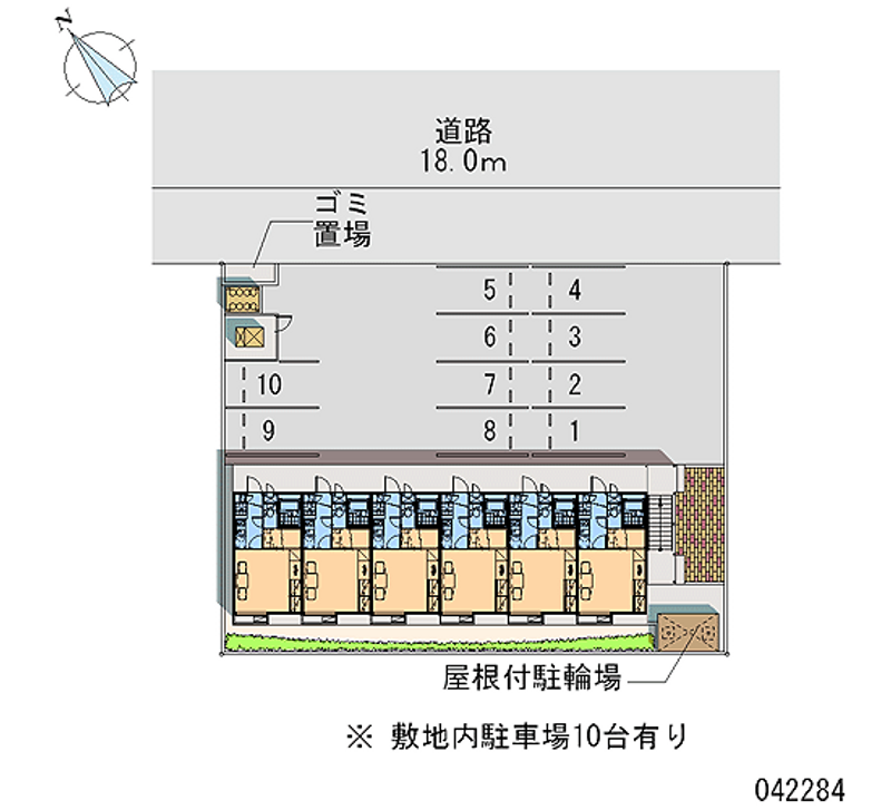 レオパレス平成 月極駐車場