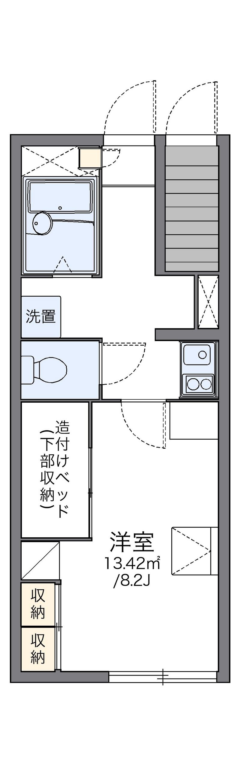 レオパレス西浦 間取図