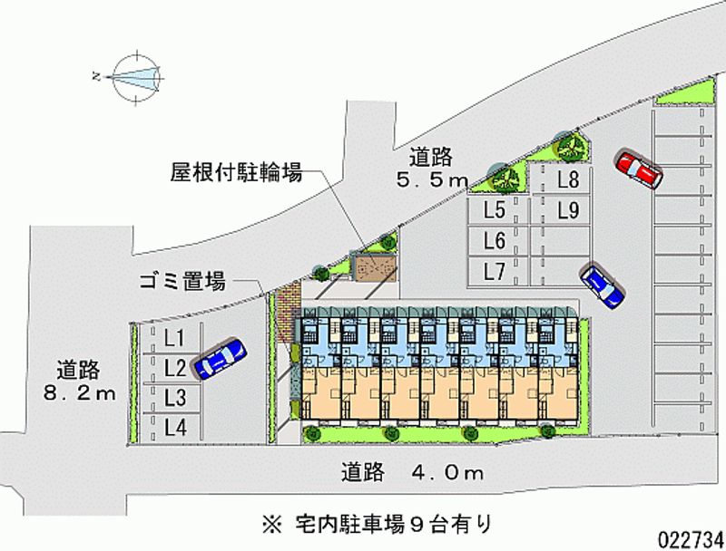 レオパレス長沢 月極駐車場