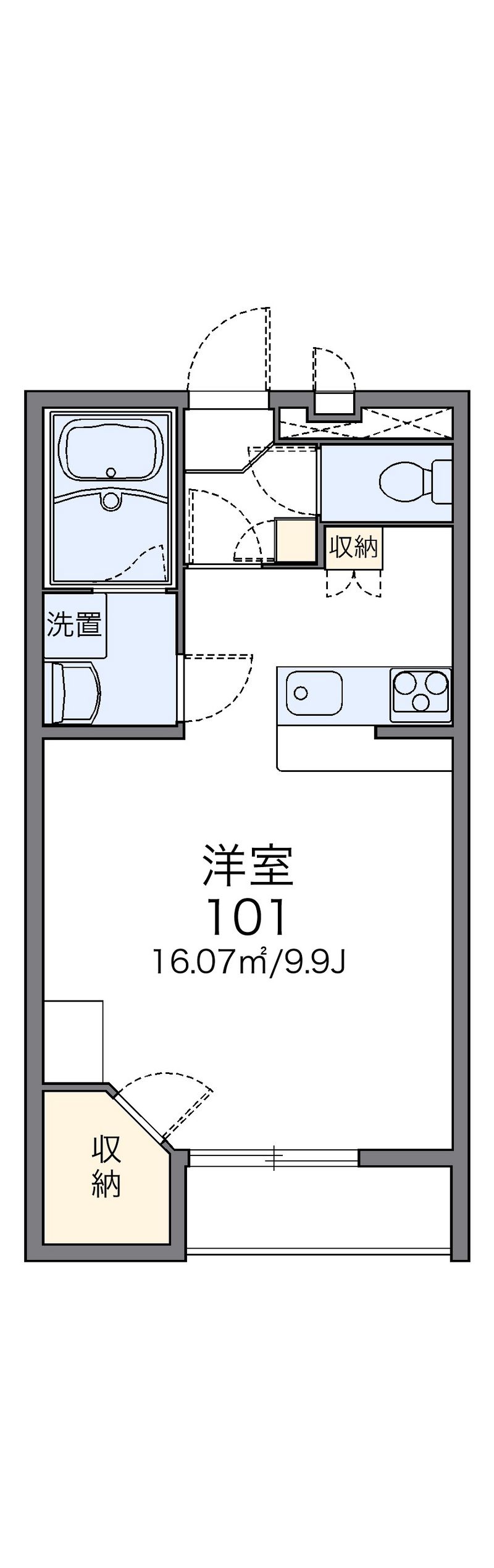 レオパレスノーブル　シャトー 間取図