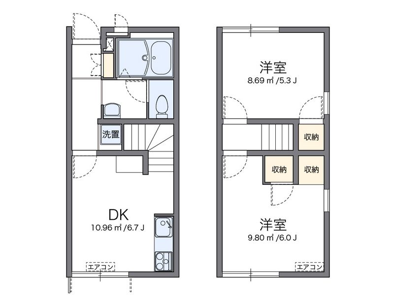 レオパレスコート　グレイスⅠ 間取図