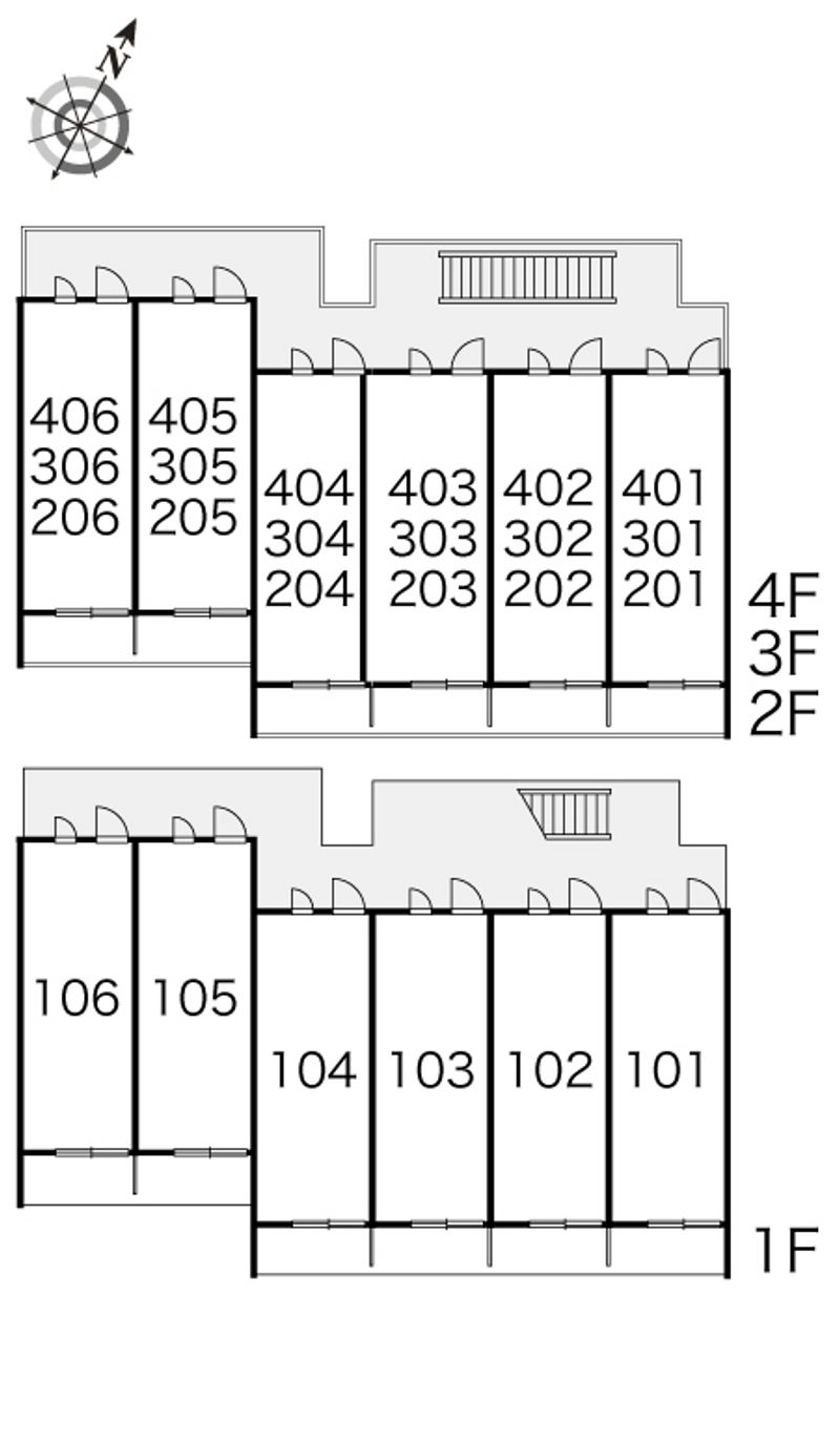 レオパレスタスコ 間取り配置図