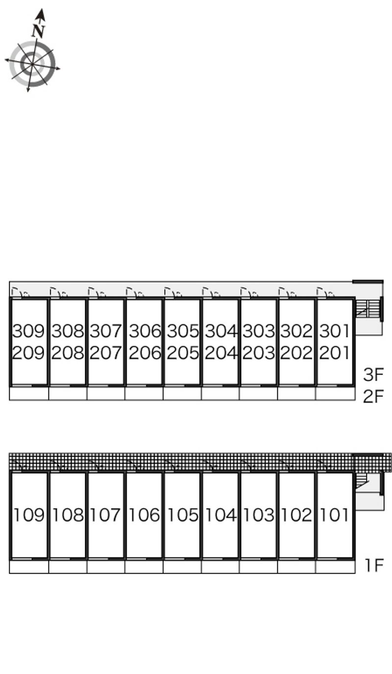 レオパレスｋｅｙａｋｉｙａ 間取配置図