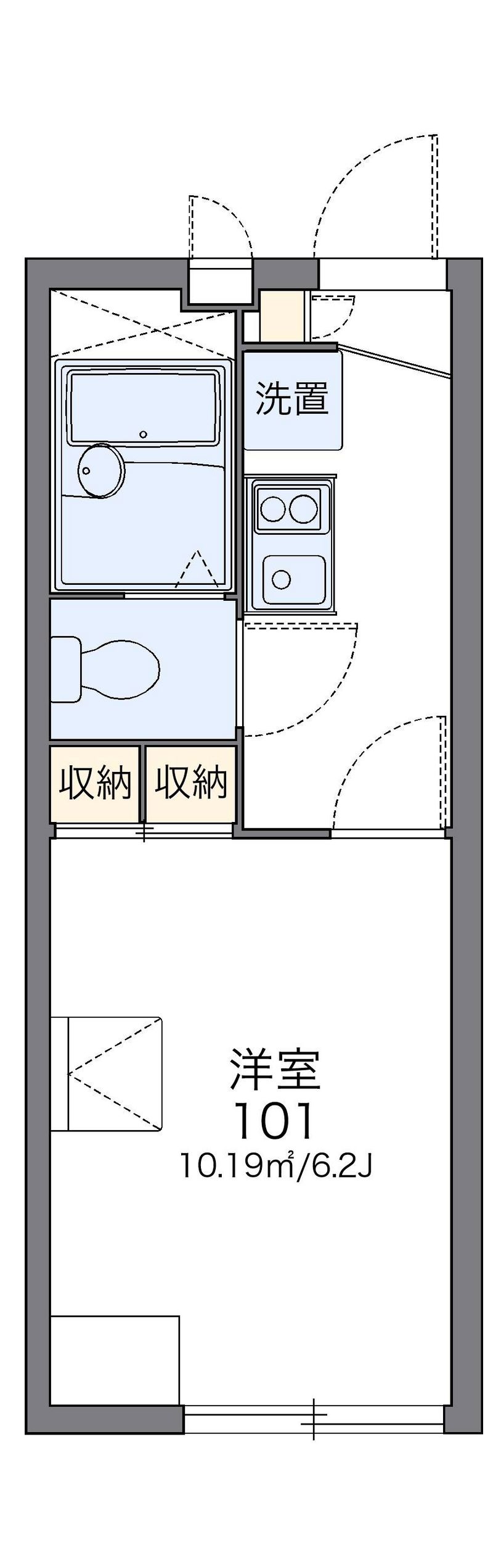 レオパレスサンライズ 間取図