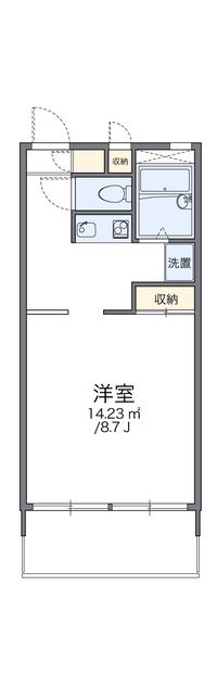 レオパレス柏谷 間取り図