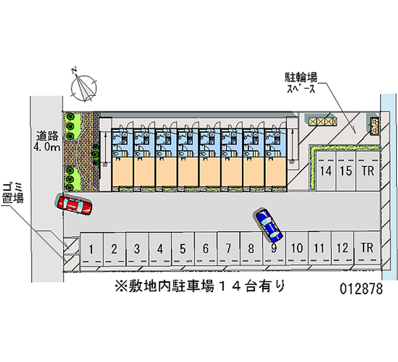 レオパレスフレール 月極駐車場