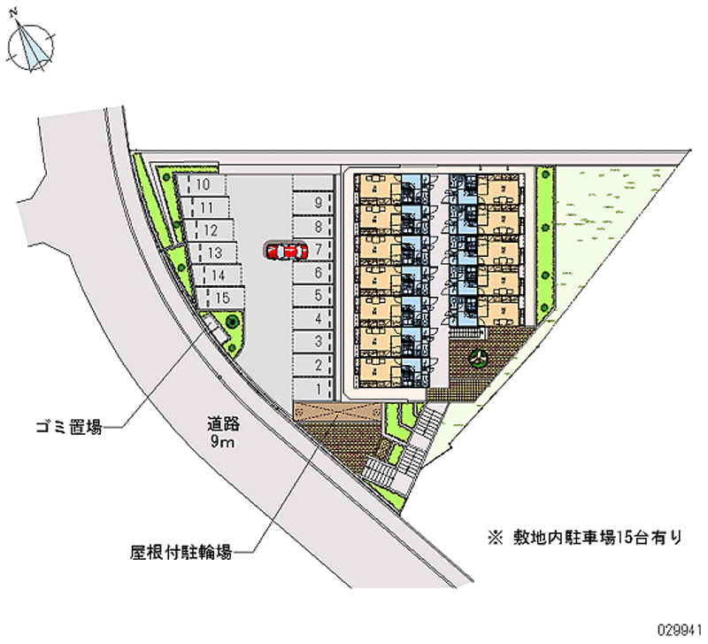 レオパレス山忠 月極駐車場