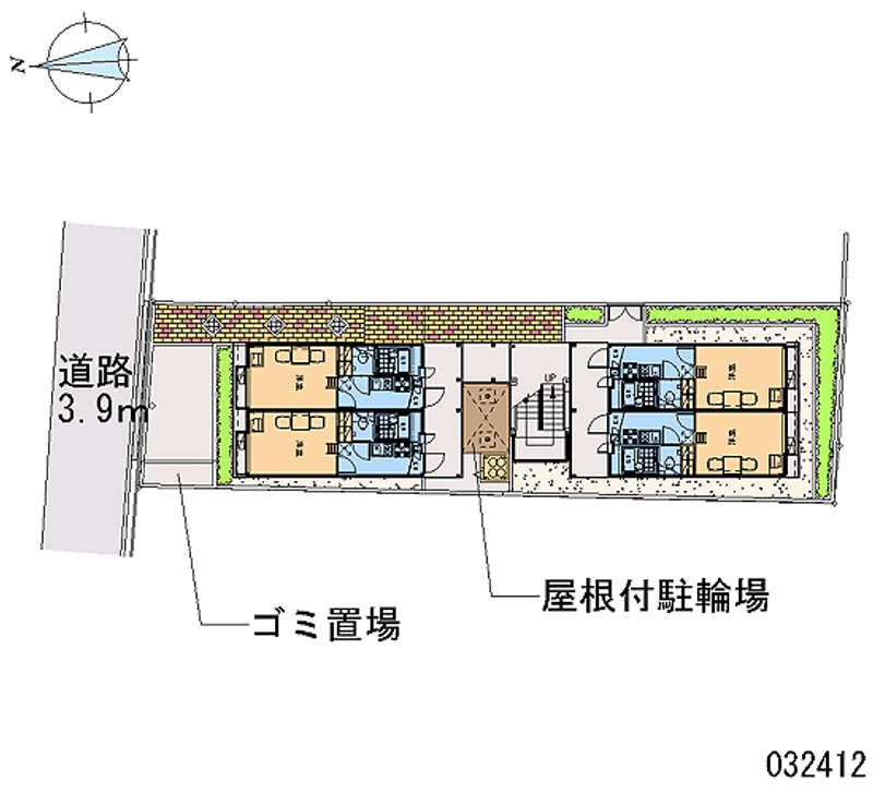 レオパレスさつき 区画図