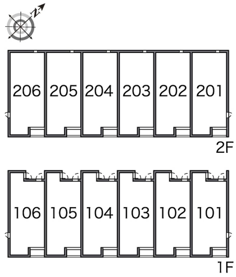 レオネクストＨＡＹＡＳＨＩ　Ⅱ 間取配置図