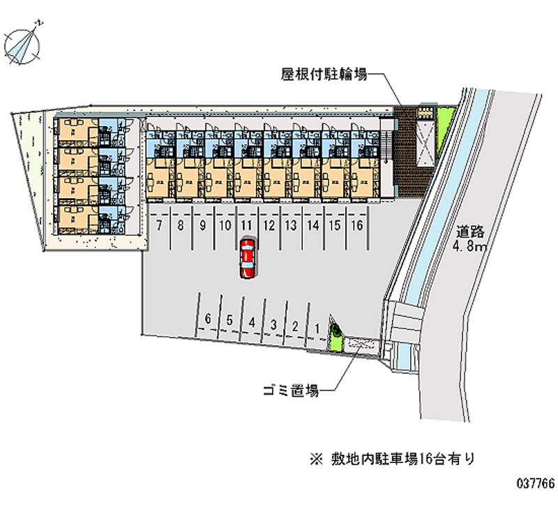 レオパレス三康 月極駐車場