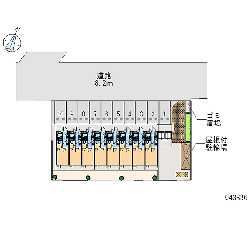 レオパレスグリーンビュー和田 月極駐車場