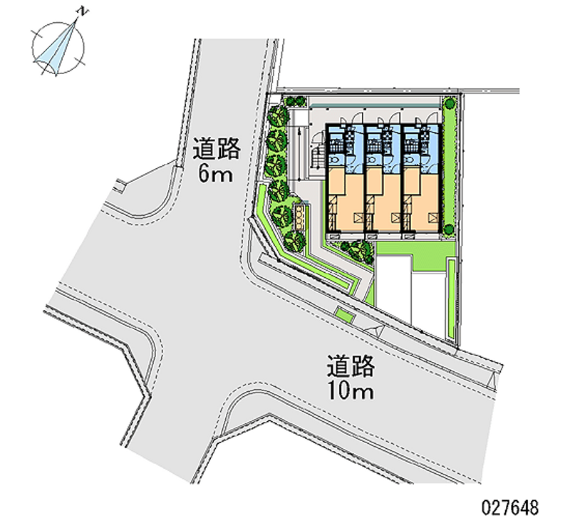 レオパレス岡本山手館 区画図
