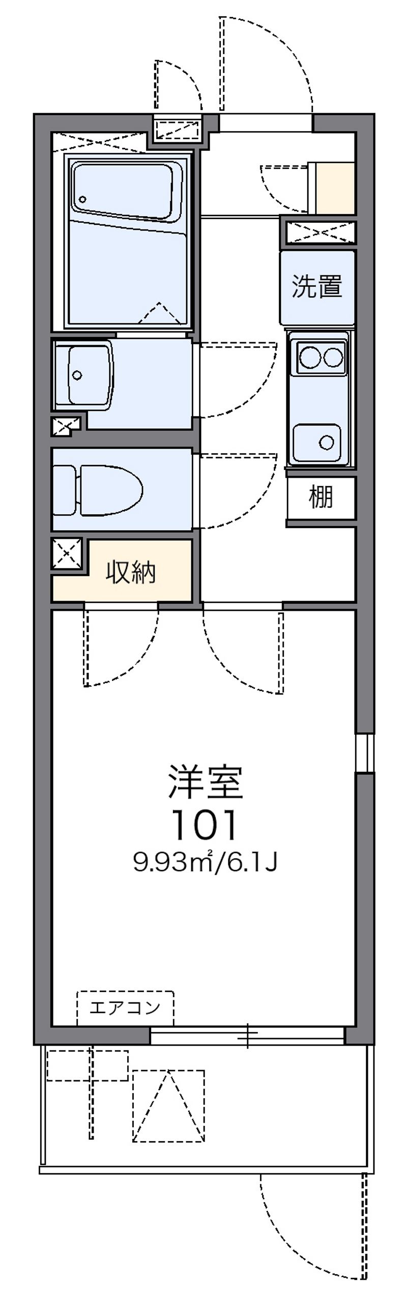 レオネクスト豊中岡町 間取図