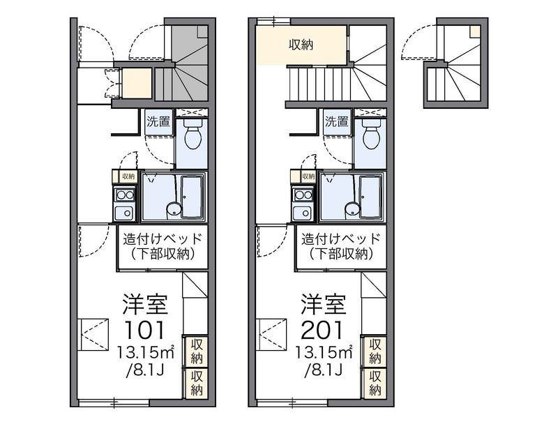 レオパレススタイリッシュコート 間取図