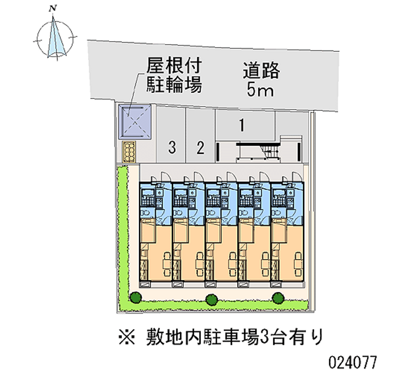 レオパレスドミールⅡ 区画図