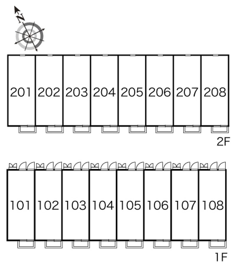 レオパレスＩ　ｗｉｓｈ 間取配置図