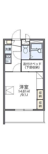 レオパレスシャルム瀬戸 間取り図