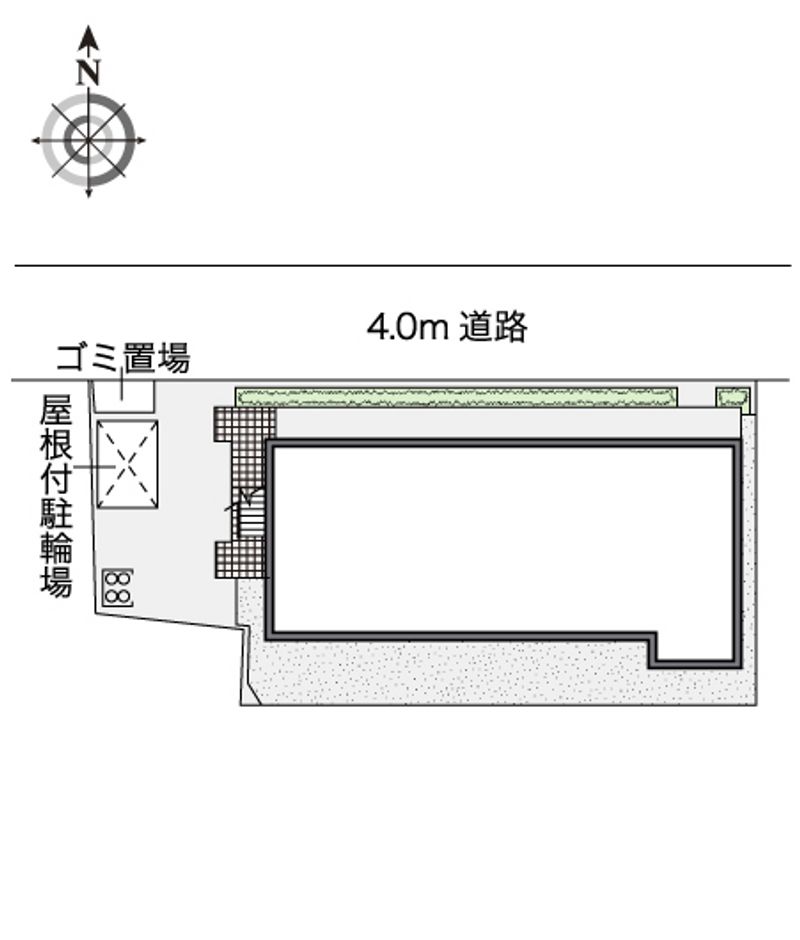 レオパレスラッキーサン横浜 配置図