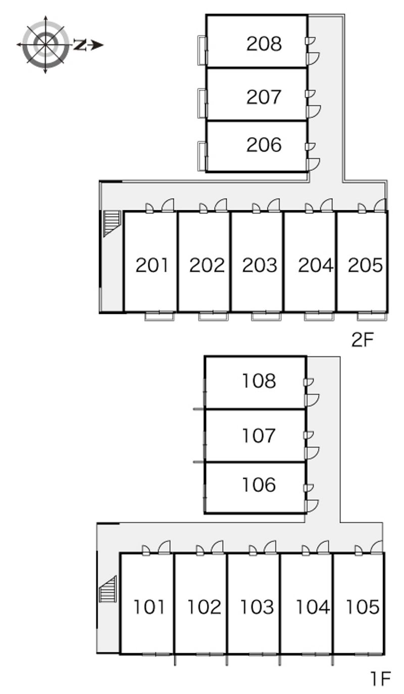 レオパレスサンパーク　２６番 間取配置図