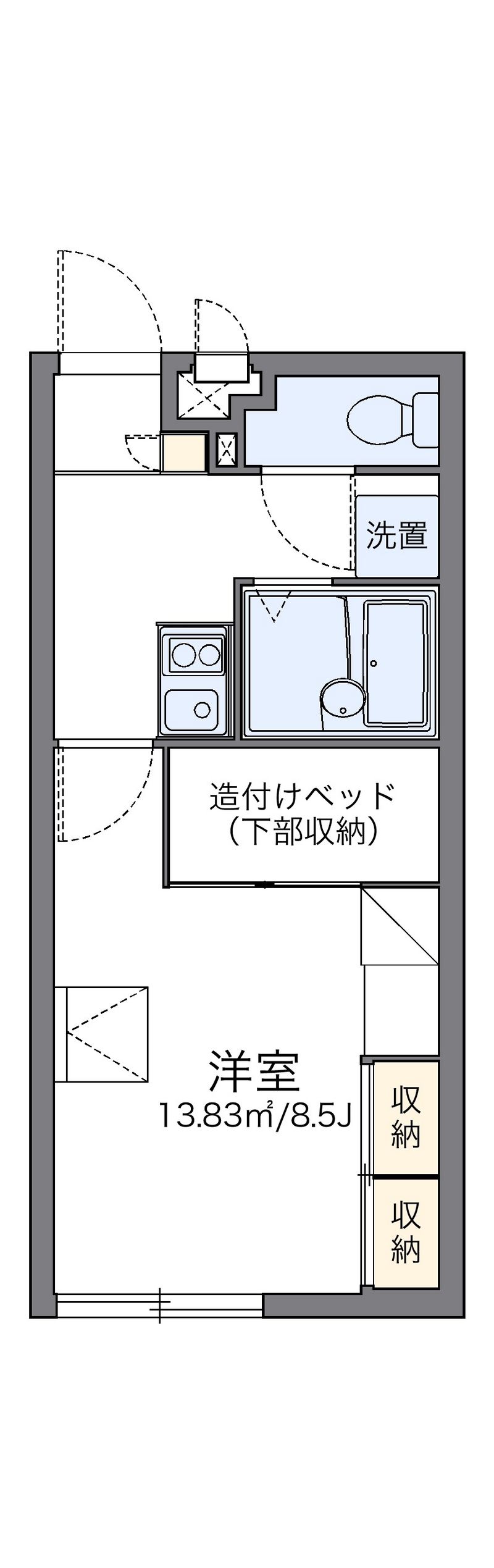 レオパレスうちなー 間取図