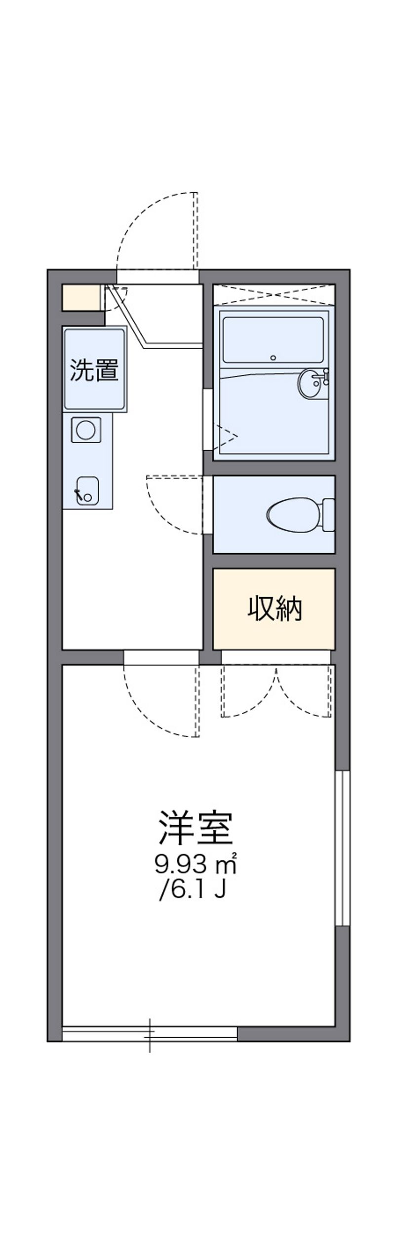 レオパレスグリーンヒルズ上水本町 間取図