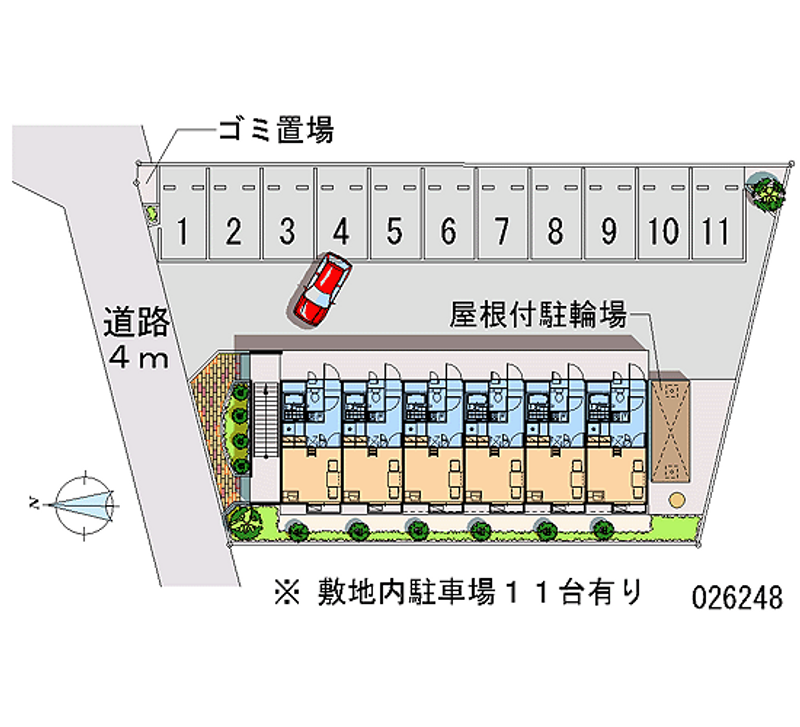 レオパレスＦＯＲＥＳＴ３ 月極駐車場