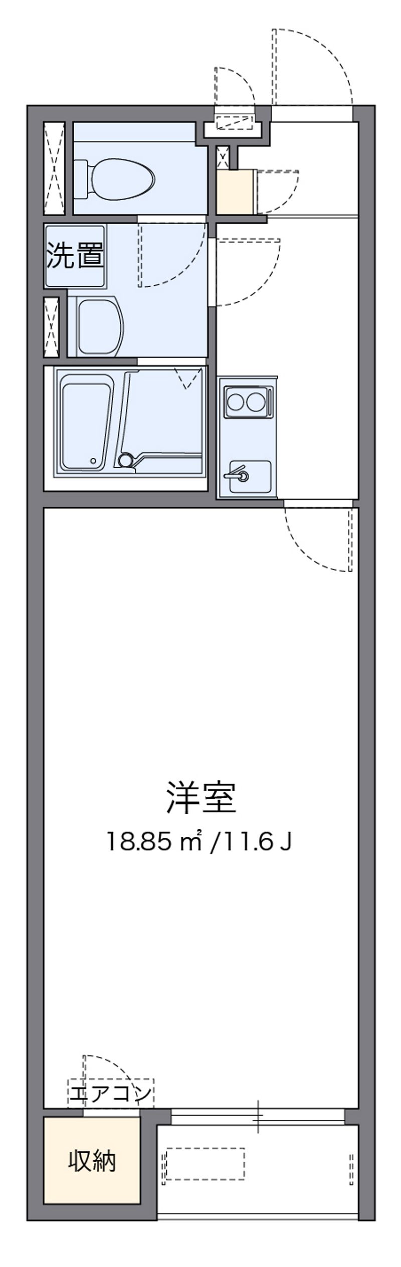 クレイノトニワン 間取図