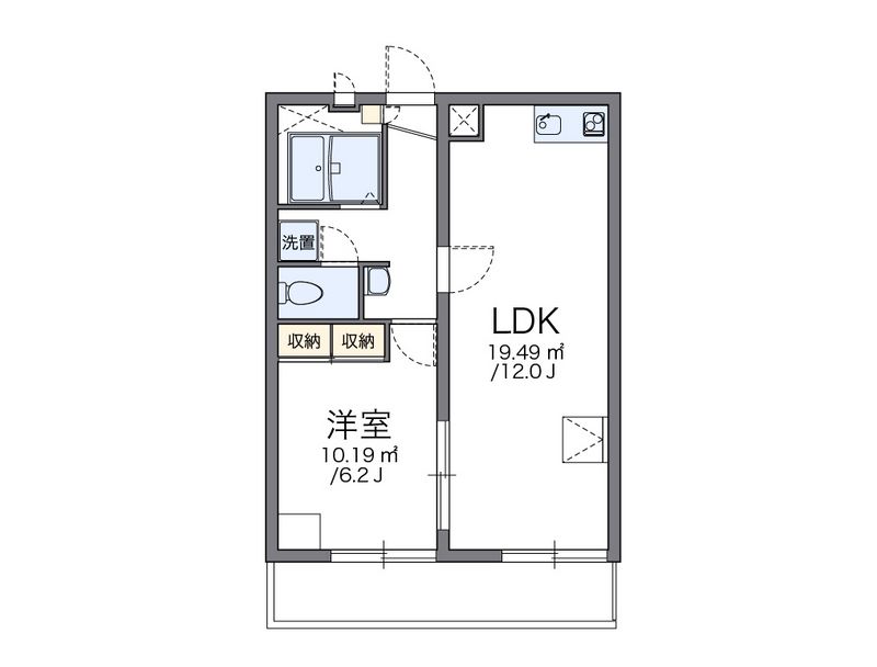 レオパレスレークイエ 間取り