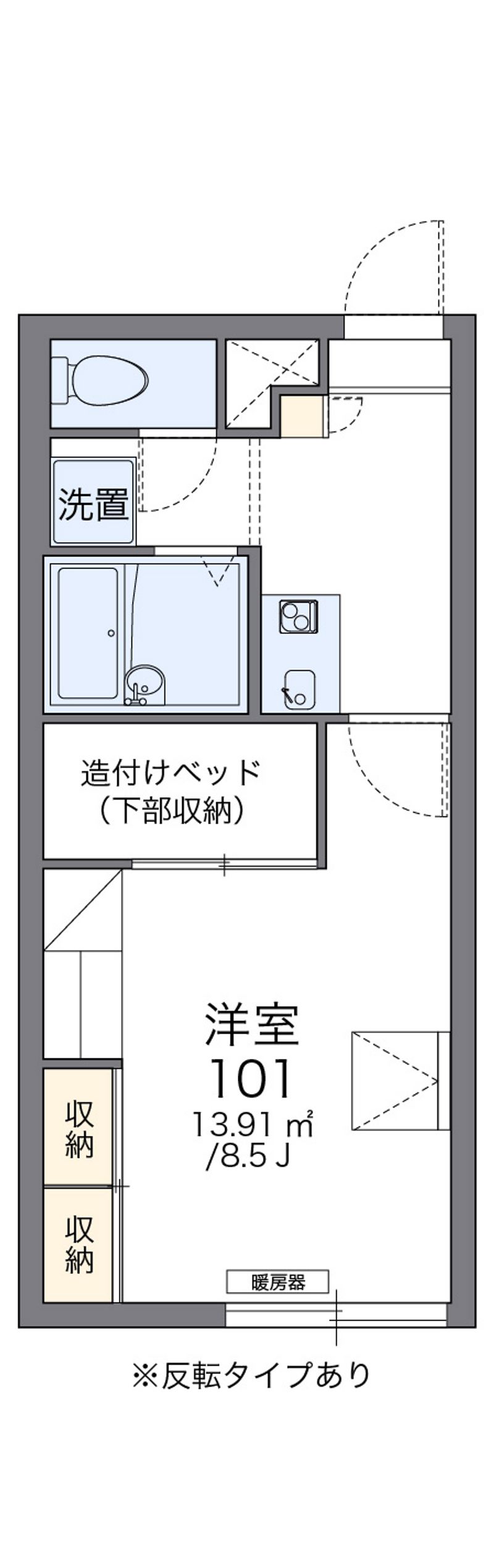 レオパレスヴィレッジオブホープ 間取図