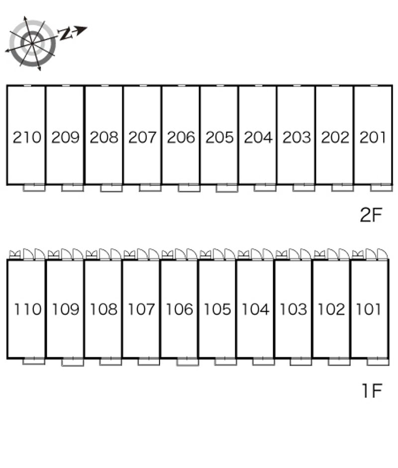 レオパレスヴォルテ 間取配置図